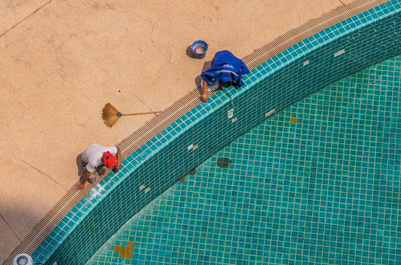 Pre-Season Pool Prep By Blue Line Management Hudson River Pools NJ